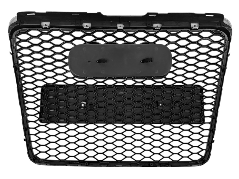 Решітка радіатора Full Black ( в стилі RS6 ) без PDC на Audi A6 C6 2004-2011 року