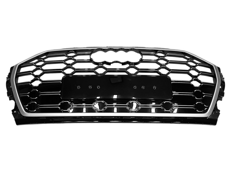 Решітка радіатора Silver black ( в стилі SQ5 ) на Audi Q5 80A 2020-2024 року