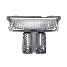 Решітка радіатора  + жабра на Land Rover Range Rover Vogue L322 2010-2013 року