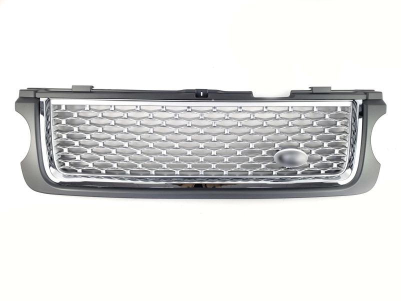 Решітка радіатора  + жабра на Land Rover Range Rover Vogue L322 2010-2013 року