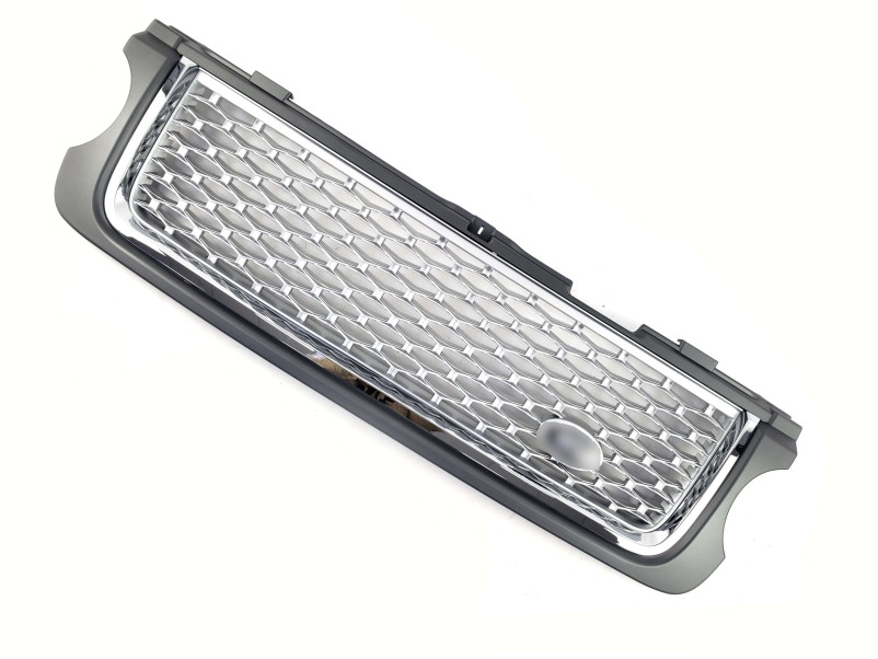 Решітка радіатора  + жабра на Land Rover Range Rover Vogue L322 2010-2013 року
