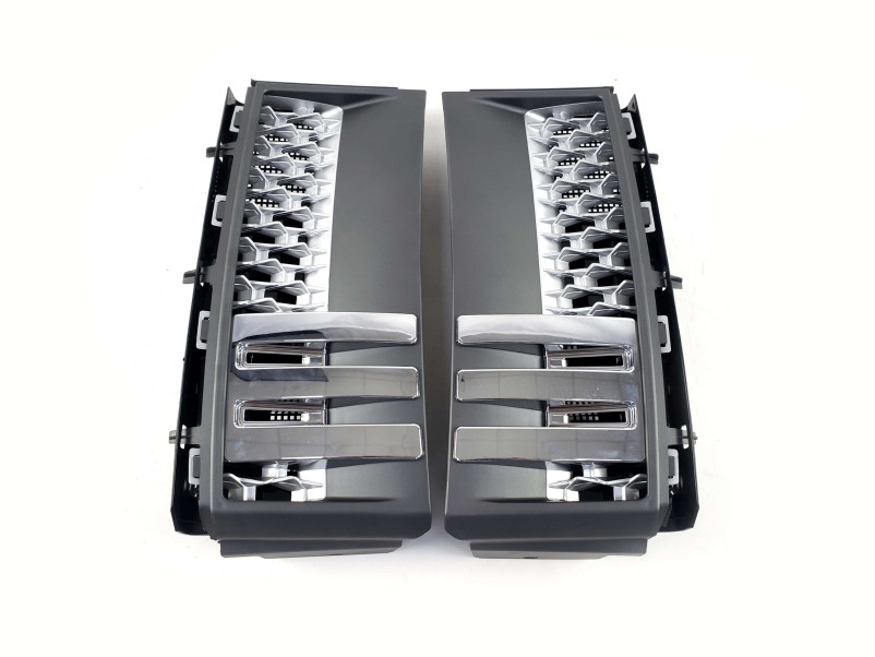Решітка радіатора  + жабра на Land Rover Range Rover Vogue L322 2010-2013 року
