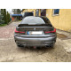 Дифузор ( заднього бампера ) Чорний глянець DS ( з лед ліхтарем ) на BMW 3 Series G20 / G21 2018-2022 року