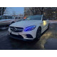 Губа ( переднього бампера ) Чорний глянець ( стиль Brabus ) на Mercedes-Benz C-Class W205 2018-2021 року