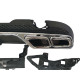 Дифузор ( заднього бампера ) Chrome Black / Chrome Pipe ( стиль AMG E63 )  на Mercedes-Benz E-Class W212 2013-2016 року