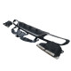 Дифузор ( заднього бампера ) Chrome Black / Chrome Pipe ( стиль E63 ) Normal на Mercedes-Benz E-Class W213 2016-2020 року