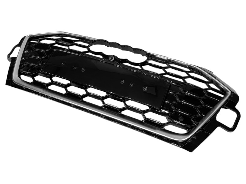 Решітка радіатора Silver black ( в стилі S4 ) на Audi A4 B9 2019-2023 року