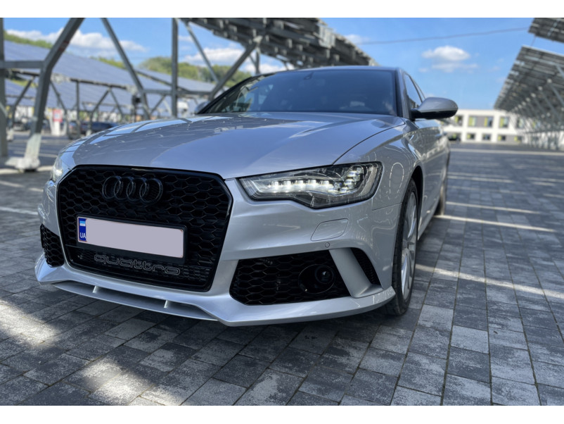 Передній бампер  ( в стилі RS6 Quattro ) на Audi A6 C7 2011-2014 року