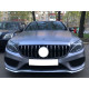 Решітка радіатора Chrome Black ( з місцем під камеру ) GT на Mercedes-Benz C-Class W205 2014-2018 року