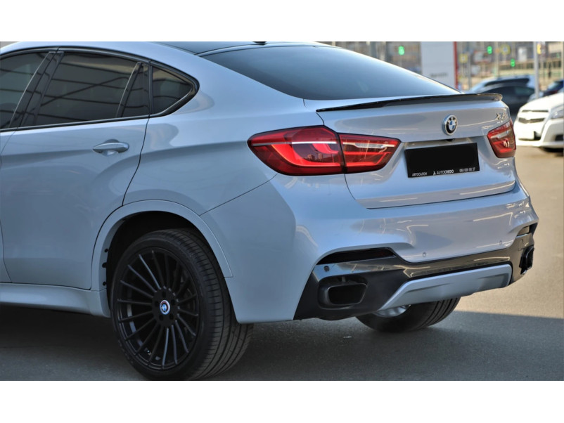 Спойлер Чорний глянець V1 на BMW X6 F16 2014-2018 року