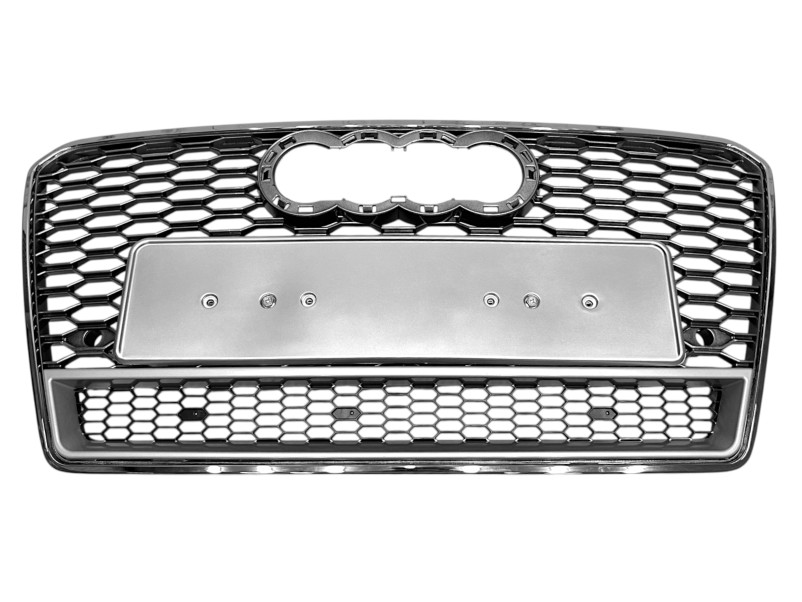 Решітка радіатора Silver Chrome ( в стилі RS7 quattro ) на Audi A7 4G 2010-2014 року