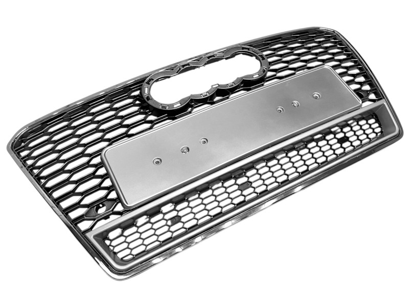Решітка радіатора Silver Chrome ( в стилі RS7 quattro ) на Audi A7 4G 2010-2014 року