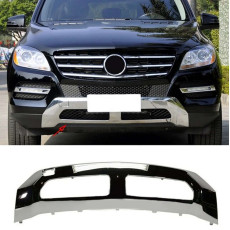 Накладки на бампер  передній Normal ( Хром ) на Mercedes-Benz ML-Class W166 2011-2015 року