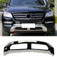 Накладки на бампер  передній Normal ( Хром ) на Mercedes-Benz ML-Class W166 2011-2015 року