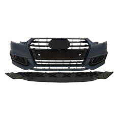 Передній бампер  ( стиль S4 ) під дистронік на Audi A4 B9 2015-2019 року
