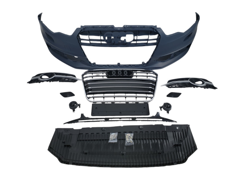 Передній бампер  ( S-Line ) V2 на Audi A6 C7 2011-2014 року