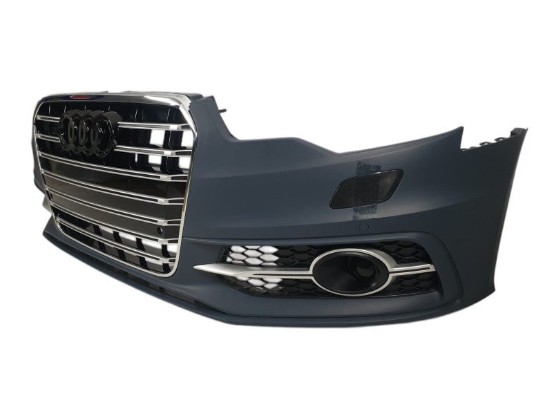 Передній бампер  ( S-Line ) V2 на Audi A6 C7 2011-2014 року