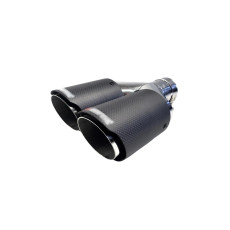 Насадки на вихлоп Carbon ( матовий ) 63mm To 89mm ( подвійна Y ) на Akrapovič Akrapovič