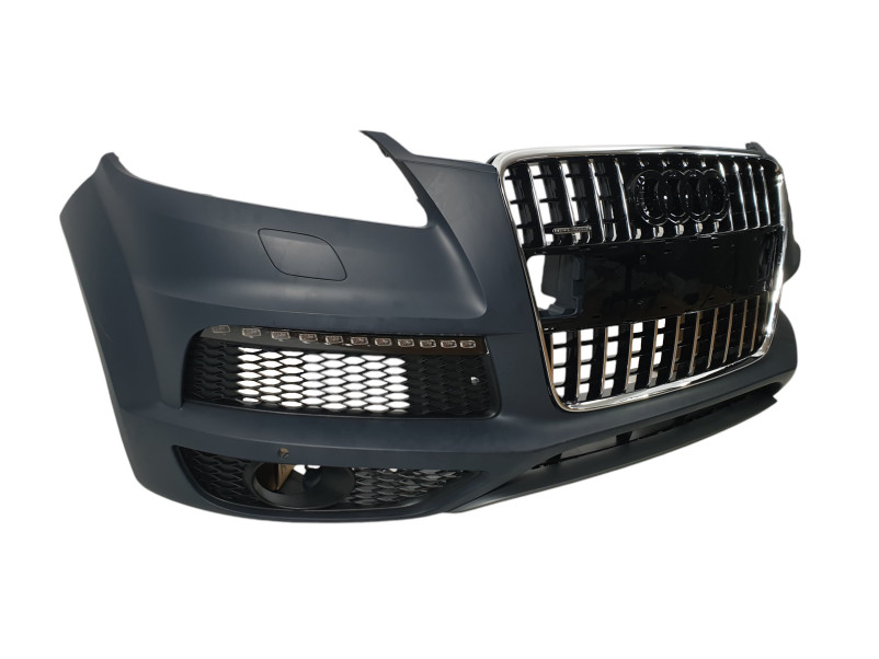 Передній бампер  ( в стилі SQ7 )+ DRL на Audi Q7 4L 2005-2015 року
