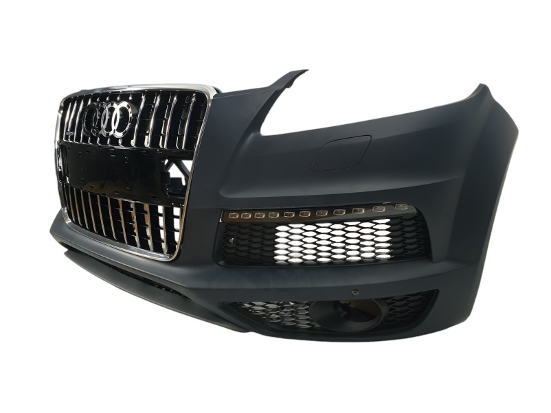 Передній бампер  ( в стилі SQ7 )+ DRL на Audi Q7 4L 2005-2015 року