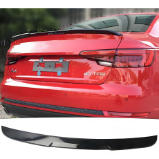 Спойлер Чорний глянець V3 на Audi A4 B9 2015-2019 року