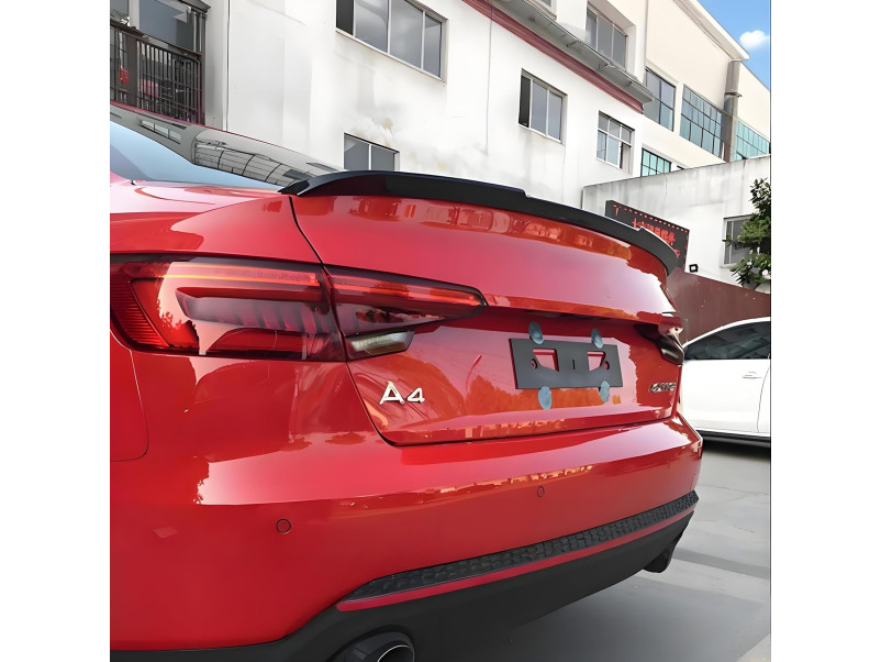 Спойлер Чорний глянець V3 на Audi A4 B9 2015-2019 року