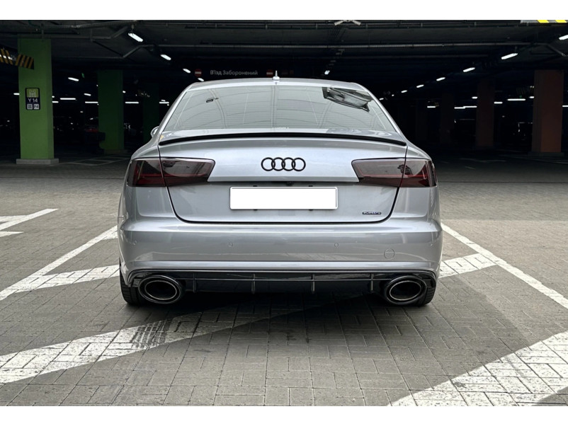 Спойлер Чорний глянець  на Audi A6 C7 2011-2014 року