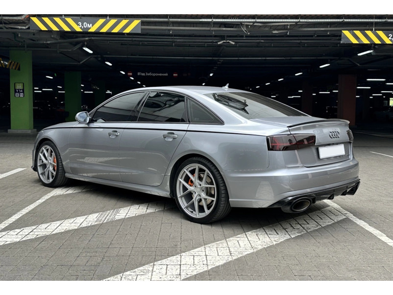 Спойлер Чорний глянець  на Audi A6 C7 2011-2014 року