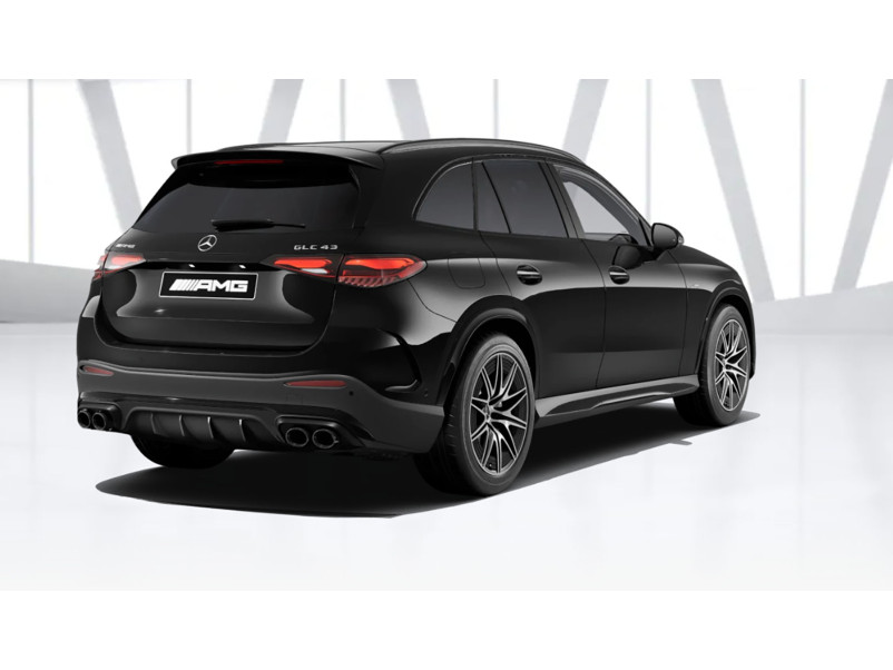 Дифузор ( заднього бампера ) Full Black ( стиль GLC43 ) AMG на Mercedes-Benz GLC-Class X254 2022-2025 року