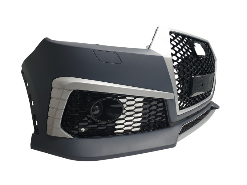 Передній бампер  ( RS Style ) Silver на Audi Q7 4M 2015-2020 року