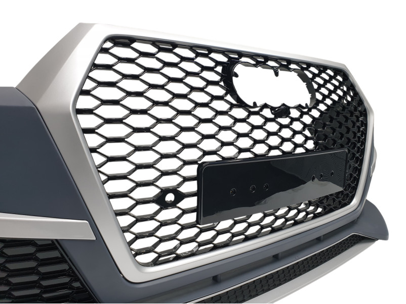 Передній бампер  ( RS Style ) Silver на Audi Q7 4M 2015-2020 року