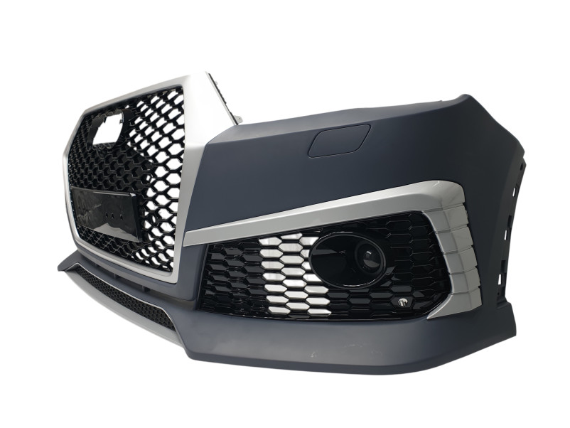 Передній бампер  ( RS Style ) Silver на Audi Q7 4M 2015-2020 року
