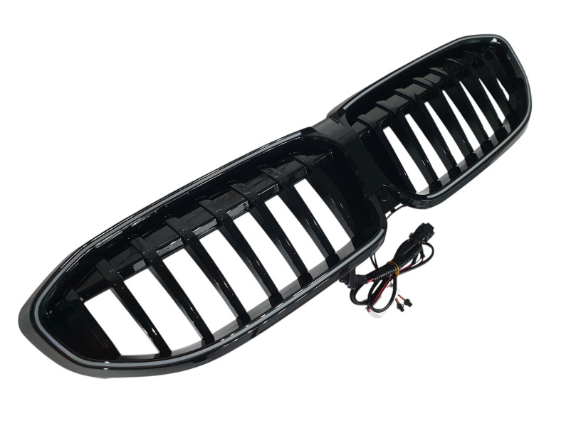 Ніздрі Чорний глянець LED ( Iconic Glow ) 1bar на BMW 3 Series G20 / G21 2018-2022 року