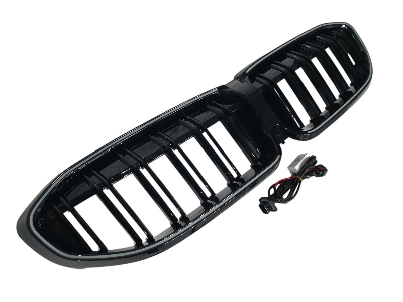Ніздрі Чорний глянець LED ( Iconic Glow ) 2bar на BMW 3 Series G20 / G21 2018-2022 року