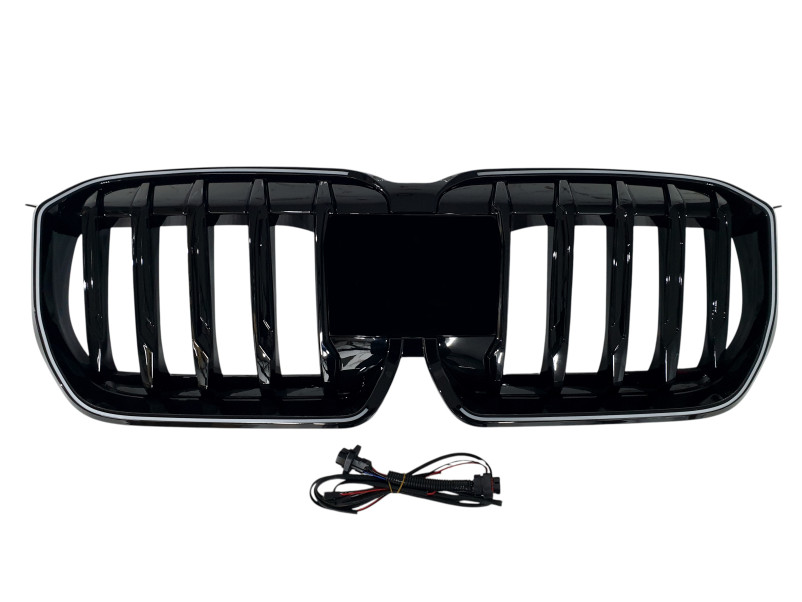 Ніздрі Чорний глянець LED ( Iconic Glow ) на BMW X1 U11 2022-2024 року