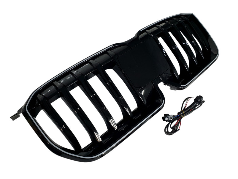 Ніздрі Чорний глянець LED ( Iconic Glow ) на BMW X1 U11 2022-2024 року