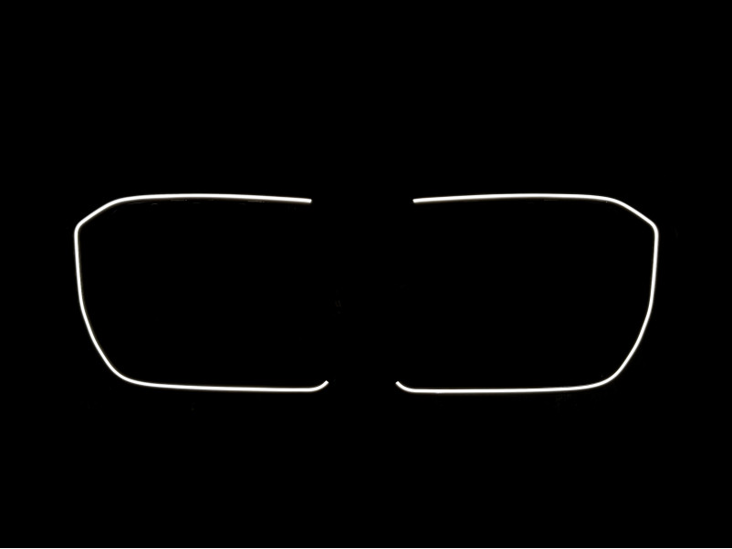Ніздрі Чорний глянець LED ( Iconic Glow ) на BMW X1 U11 2022-2024 року