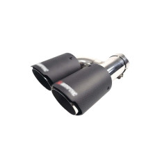 Насадки на вихлоп Carbon ( матовий ) 54mm To 76mm ( подвійна H ) на Akrapovič Akrapovič
