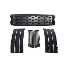 Решітка радіатора  + жабра + решітки в бампер на Land Rover Range Rover Vogue L405 2013-2017 року