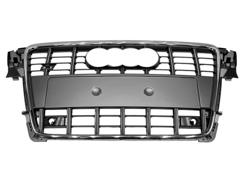 Решітка радіатора Silver Chrome ( в стилі S4 ) на Audi A4 B8 2007-2011 року