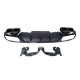 Дифузор ( заднього бампера ) Full Black / Black Pipe ( стиль E63 ) Normal на Mercedes-Benz E-Class W213 2016-2020 року