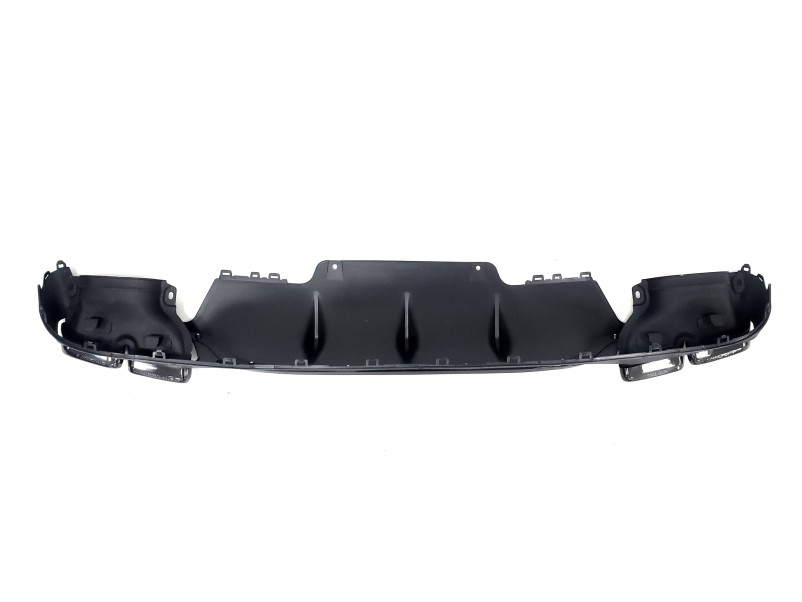 Дифузор ( заднього бампера ) Full Black / Black Pipe ( стиль E63 ) Normal на Mercedes-Benz E-Class W213 2016-2020 року