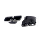 Дифузор ( заднього бампера ) Full Black / Black Pipe ( стиль E63 ) Normal на Mercedes-Benz E-Class W213 2016-2020 року