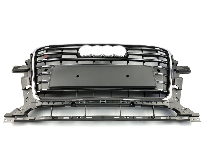 Решітка радіатора Silver Chrome ( в стилі SQ5 ) на Audi Q5 8R 2012-2016 року
