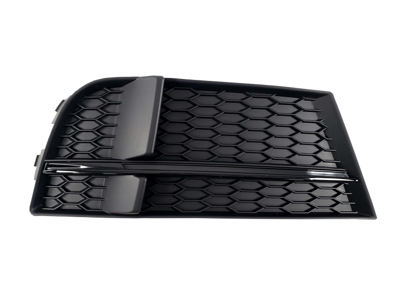 Решітки в бампер Full Black ( в стилі S3 ) S-Line на Audi A3 8V 2016-2020 року