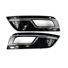 Решітки в бампер Chrome Black ( в стилі RS4 ) на Audi A4 B8 2011-2015 року