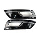 Решітки в бампер Chrome Black ( в стилі RS4 ) на Audi A4 B8 2011-2015 року