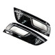 Решітки в бампер Chrome Black ( в стилі RS4 ) на Audi A4 B8 2011-2015 року