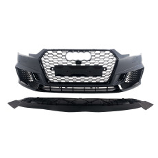Передній бампер  ( в стилі RS4 без радарів V1 ) на Audi A4 B9 2015-2019 року