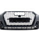 Передній бампер  ( в стилі RS4 без радарів V1 ) на Audi A4 B9 2015-2019 року